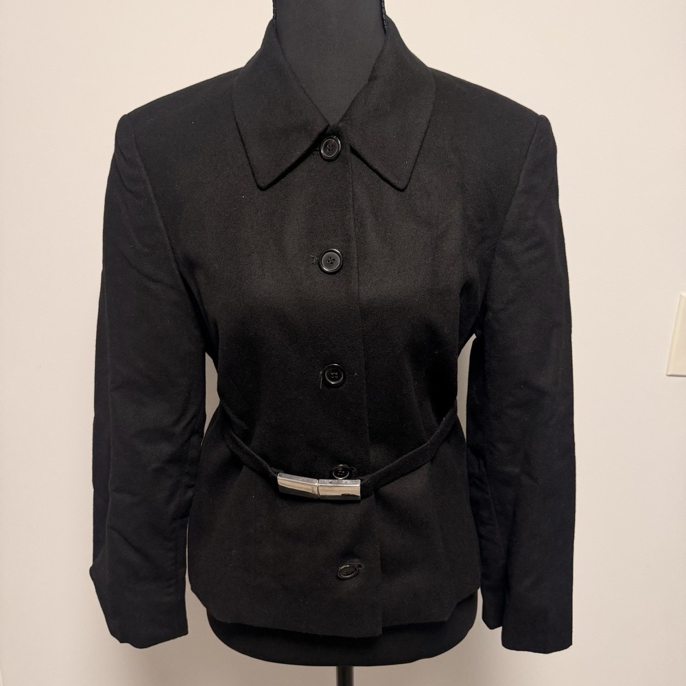 Vintage Hugo Boss Women's Black ‎ Blazer 100% Wool